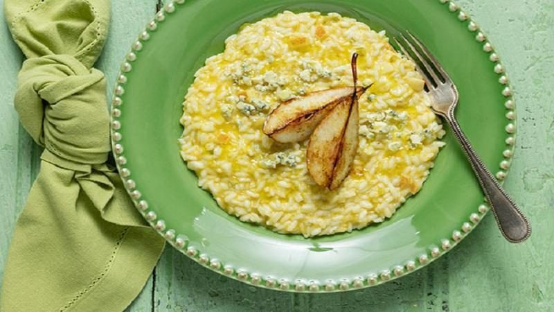 Dica do Primum Palace Receita de Risoto de Gorgonzola e pera